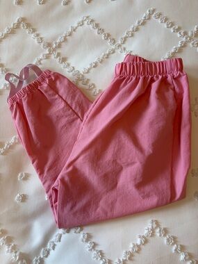 Kids Pink Elastic-Waist Bottoms